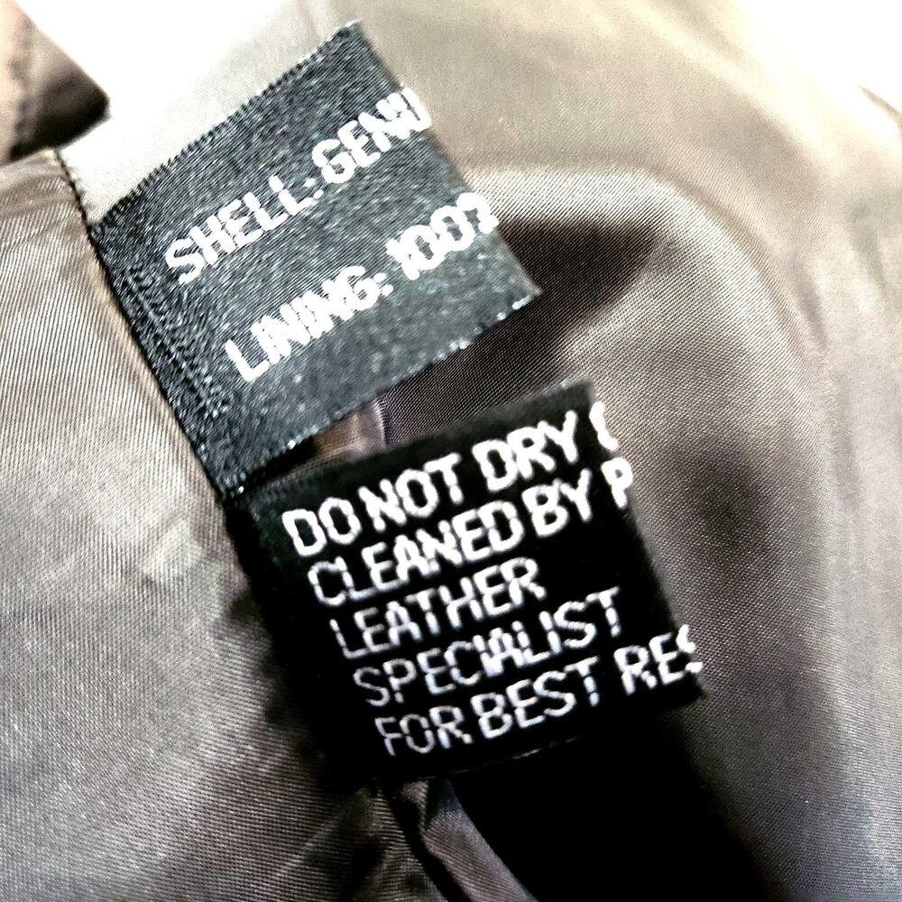 Tibor Lined Jacket Brown Size S Soft Leather Zip & Snap High Collar Classic Look - Picture 10 of 13